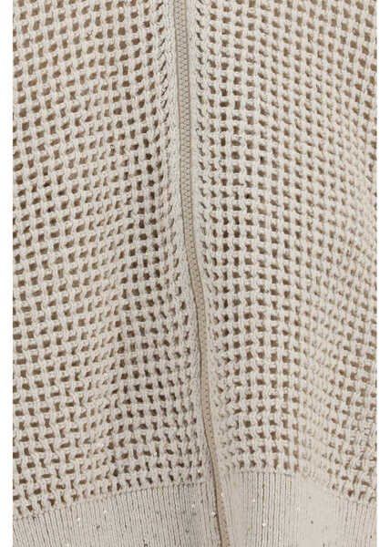 Cardigane Brunello Cucinelli Cotton mesh Cardigan with Dazzling Details AVENA Femei (BM 19759634) 3