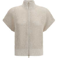 Cardigane Cotton mesh Cardigan with Dazzling Details Femei