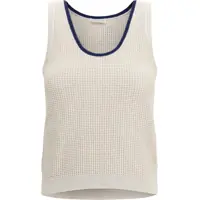 Topuri Cotton mesh knit Top Femei