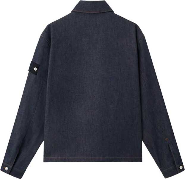 Camasi de blugi Stone Island Denim Shirt Jacket BLUE RINSE Barbati (BM 19759802) 2