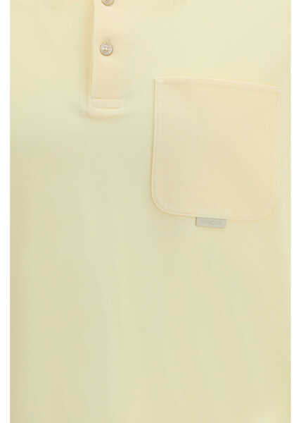 Tricouri Polo Moncler Cotton piqu Polo Shirt PASTEL YELLOW Barbati (BM 19759811) 3