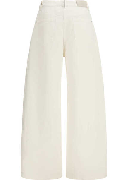 Pantaloni casual Brunello Cucinelli Wide-leg Trousers PANAMA Femei (BM 19759817) 2