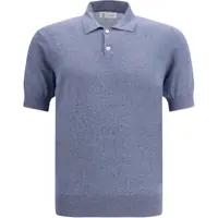 Tricouri Polo Linen and silk Polo Shirt Barbati