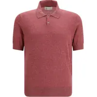 Tricouri Polo Linen and silk Polo Shirt Barbati