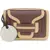PIERRE HARDY Alpha Shoulder Bag GRAIN KID BURGUNDY CAMEL