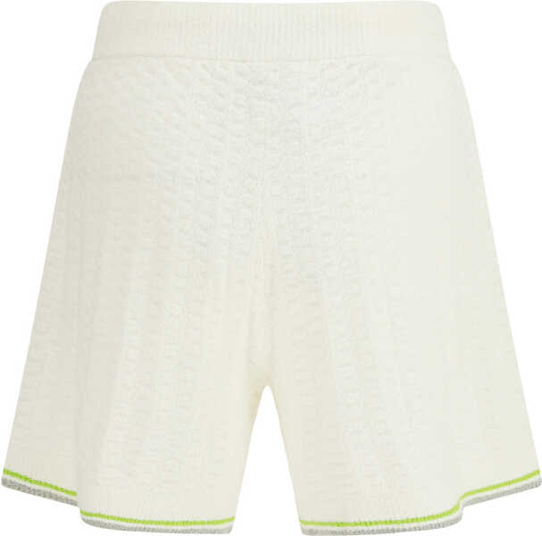 Pantaloni scurti Casablanca Tennis boucl Shorts WHITE Barbati (BM 19759847) 2