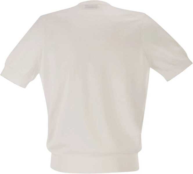 Tricouri Brunello Cucinelli Cotton T-shirt PANAMANEBBIA Barbati (BM 19759850) 2