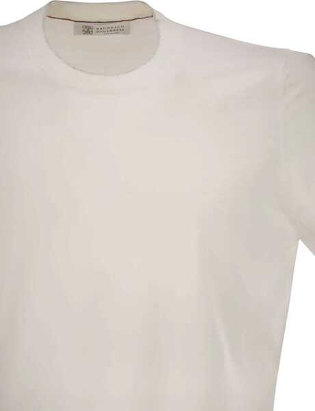 Tricouri Brunello Cucinelli Cotton T-shirt PANAMANEBBIA Barbati (BM 19759850) 4