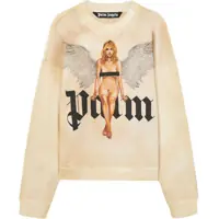 Bluze de trening Brushed Cotton Sweatshirt Crystal Pin Up With Print Barbati