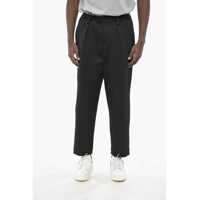Pantaloni casual Textured Fabric 4-Pocket Trousers With Belt Loops Barbati