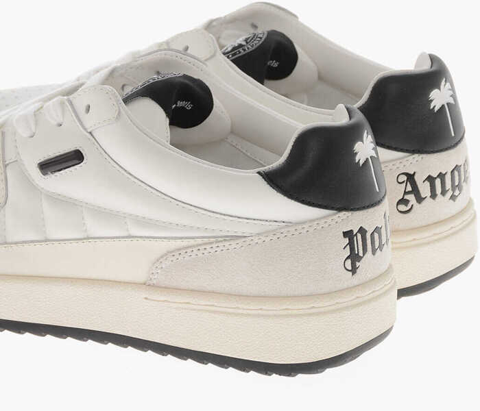 Sneakers Palm Angels Leather Sneakers Palm University With Printed Logo White Femei (BM 19760009) 2