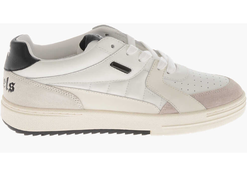 Sneakers Palm Angels Leather Sneakers Palm University With Printed Logo White Femei (BM 19760009) 3