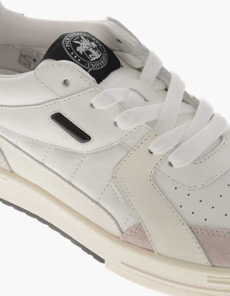 Sneakers Palm Angels Leather Sneakers Palm University With Printed Logo White Femei (BM 19760009) 4