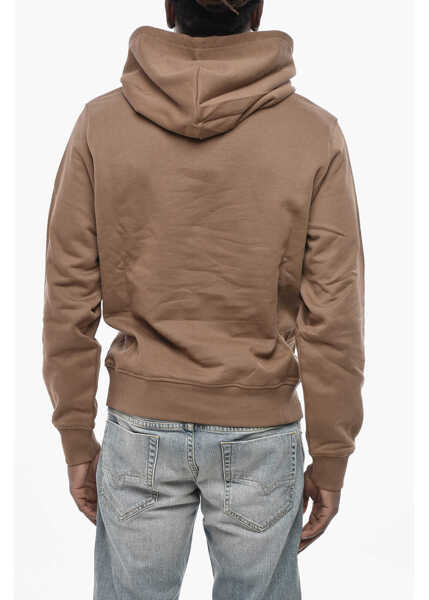 Bluze de trening Diesel Hoodie Sweatshirt Solid-Color S-Ginn With Maxi Logo Brown Barbati (BM 19760015) 2