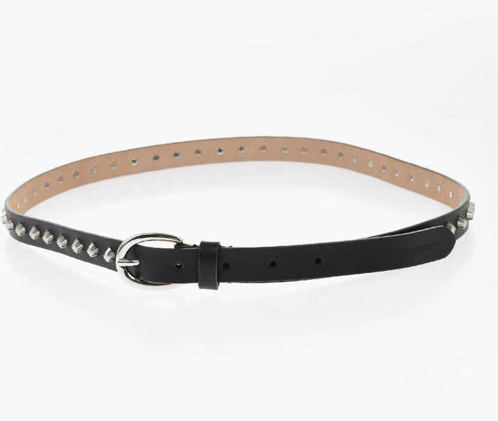 Curele DSQUARED2 20Mm Leather Belt 80S With Studs Black Femei (BM 19760021) 2