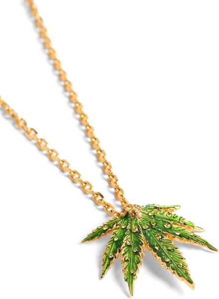 Coliere DSQUARED2 Marija Chain Necklace Gold-Tone With Pendant Green Femei (BM 19760024) 3