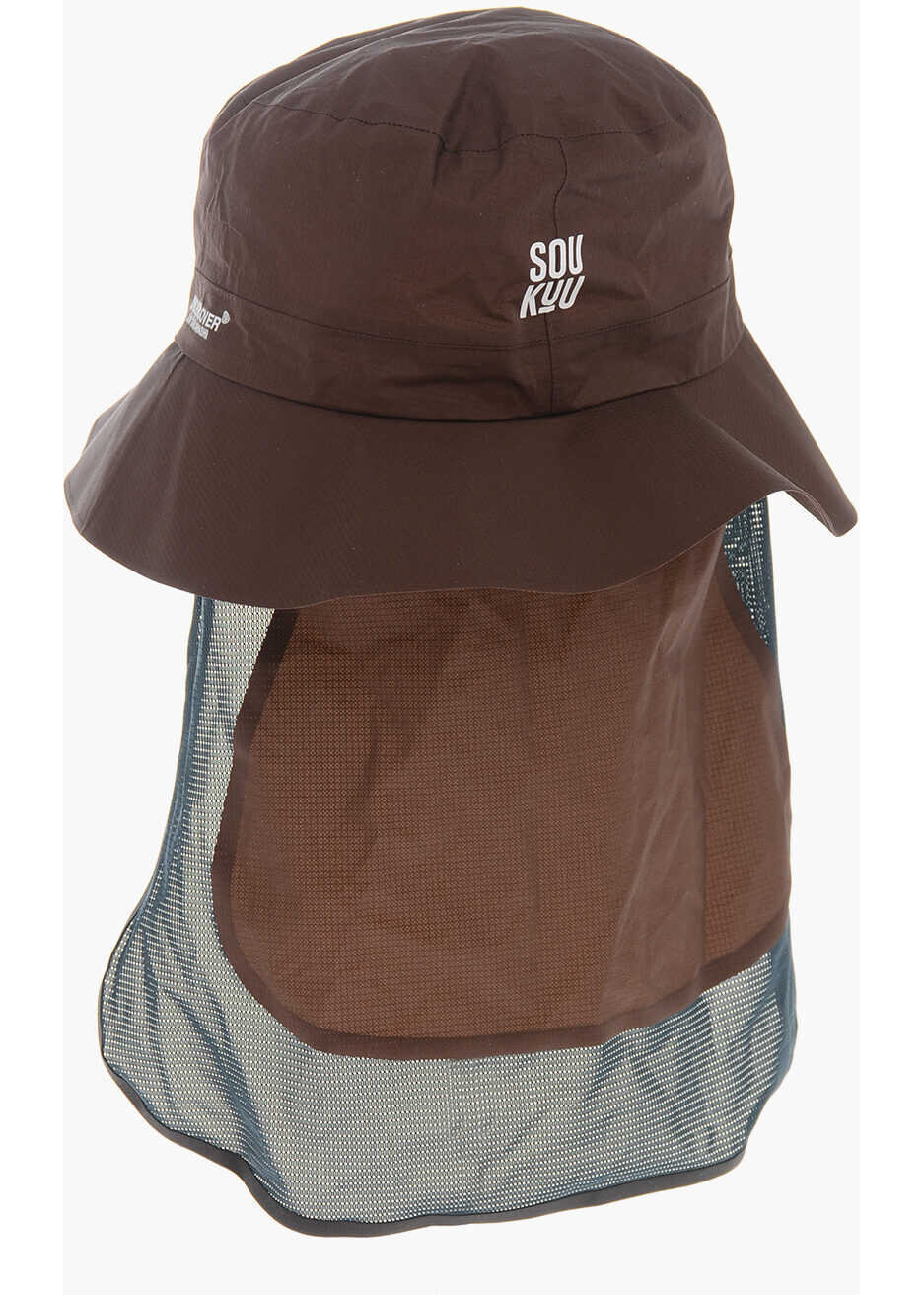 Caciuli The North Face Undercover Soukuu Nylon Bucket Hat With Sun Visor Brown Fete (BM 19760045) 4