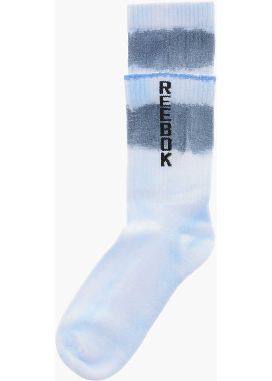 Sosete HED MAYNER Reebok Tie-Dye Effect Cotton Socks With Contrasting Logo Blue Barbati (BM 19760048) 3