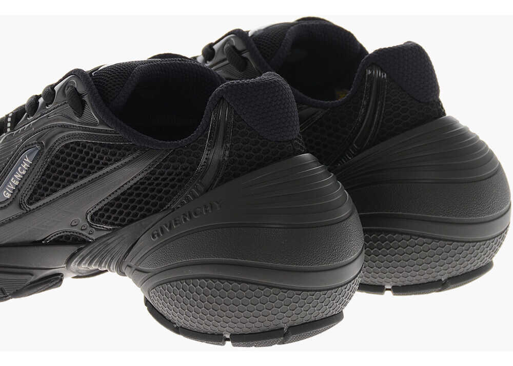 Sneakers Givenchy Honeycomb Nylon Sneakers Runner With Injected Sole Black Barbati (BM 19760060) 2