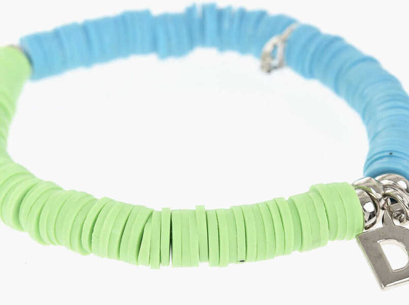 Bratari DSQUARED2 Two-Tone Bracelet With Metal Charm D2 Blue Barbati (BM 19760066) 2