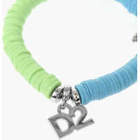 Bijuterii pentru Barbati - Bratari DSQUARED2 Two-Tone Bracelet With Metal Charm D2 Blue Barbati (BM 19760066) - B-mall.ro