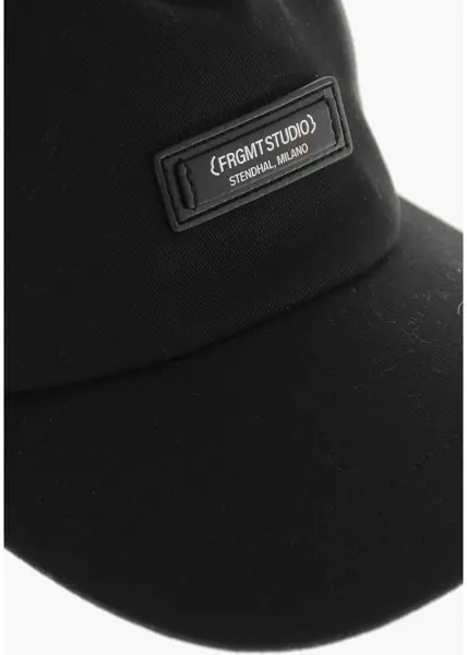 Sepci Moncler 7 Frgmt Hiroshi Fujiwara Cotton Baseball Cap With Logo Black Barbati (BM 19760165) 2