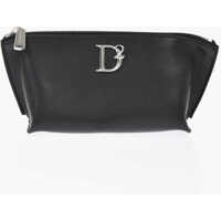 Genti de mana DSQUARED2 Leather Pouch D2 Statement With Metal Monogram