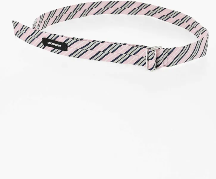Curele DSQUARED2 Striped Fabric Belt 35Mm Pink Barbati (BM 19760219) 2