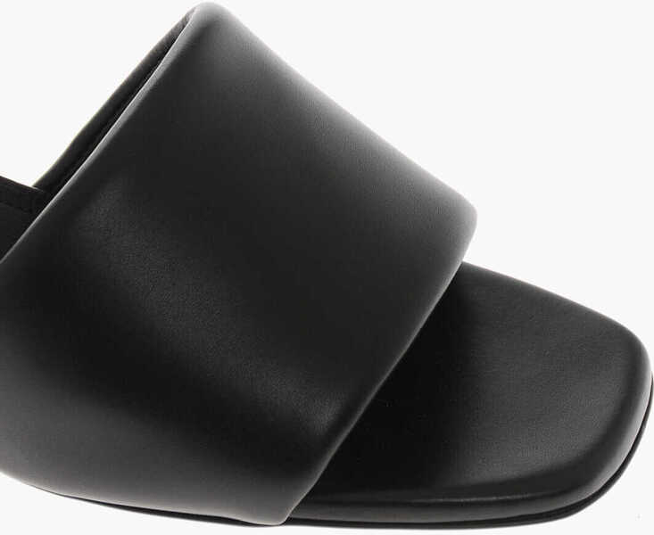 Saboti Givenchy Leather Open Toe Mules With Iconic 5Cm Heel Black Femei (BM 19760222) 4