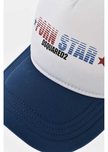 Sepci DSQUARED2 Baseball Cap Rocco With Mesh Insert White Barbati (BM 19760225) 2