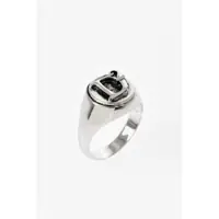 Inele Brass Signet Ring With Embossed Monogram Barbati