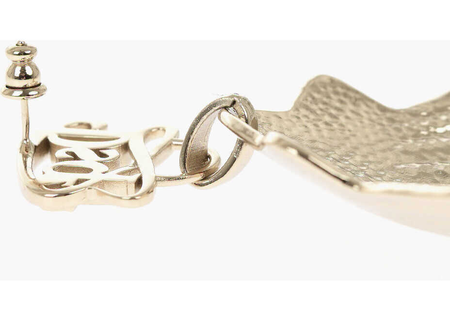 Cercei DSQUARED2 Maxi Single Shell-Shaped Earring Silver Femei (BM 19760249) 3