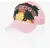 DSQUARED2 Cotton And Mesh Baseball Cap Tropical With Bead And Sequin E Pink