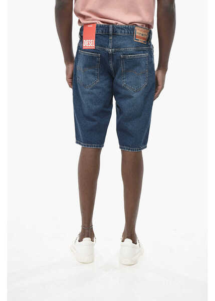 Pantaloni scurti Diesel Slim Fit Shorts With Logo Button Blue Barbati (BM 19760261) 2
