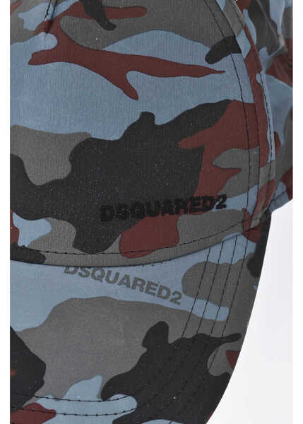 Sepci DSQUARED2 Camouflage-Pattern Baseball Cap With Embroidered Logo Multicolor Barbati (BM 19760264) 2