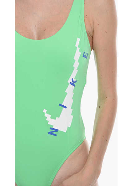 Costume de baie intregi Nike Swimsuit U-Back With Front Logo Green Femei (BM 19760354) 3