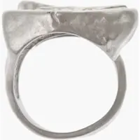 Bijuterii pentru Barbati - Inele DSQUARED2 Silver-Effect Metal Signet Ring Silver Barbati (BM 19760357) - B-mall.ro