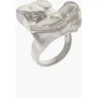 Inele Silver-Effect Metal Signet Ring Barbati
