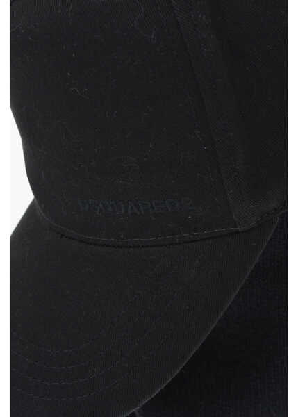 Caciuli DSQUARED2 Bucket Hat Hat-Titude With Retro Gabardine Visor And Wool Ba Black Barbati (BM 19760378) 3
