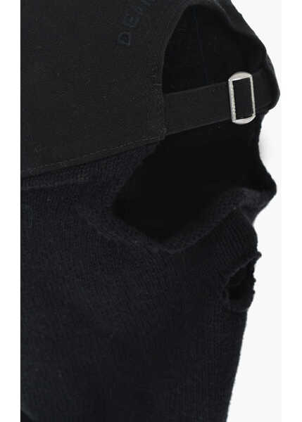 Caciuli DSQUARED2 Bucket Hat Hat-Titude With Retro Gabardine Visor And Wool Ba Black Barbati (BM 19760378) 4