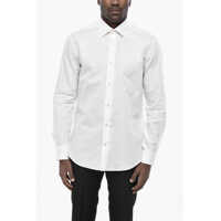 Camasi casual Cotton Poplin Shirt With French Collar Barbati