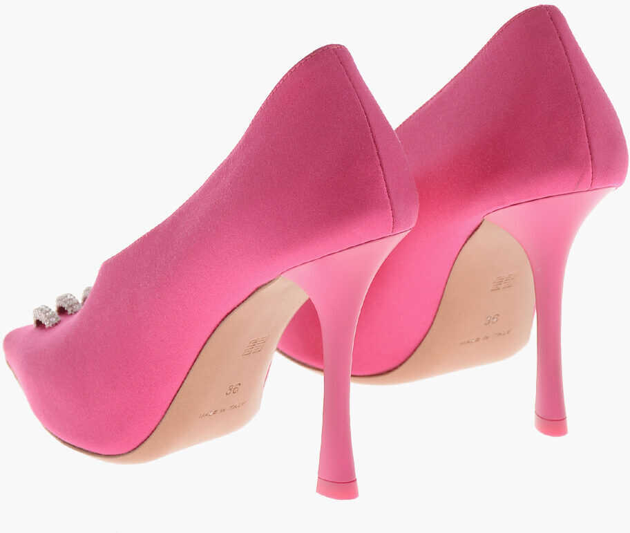 Pantofi stiletto Givenchy Satin Pumps With Jewel Detail 9Cm Heel Pink Femei (BM 19760387) 2