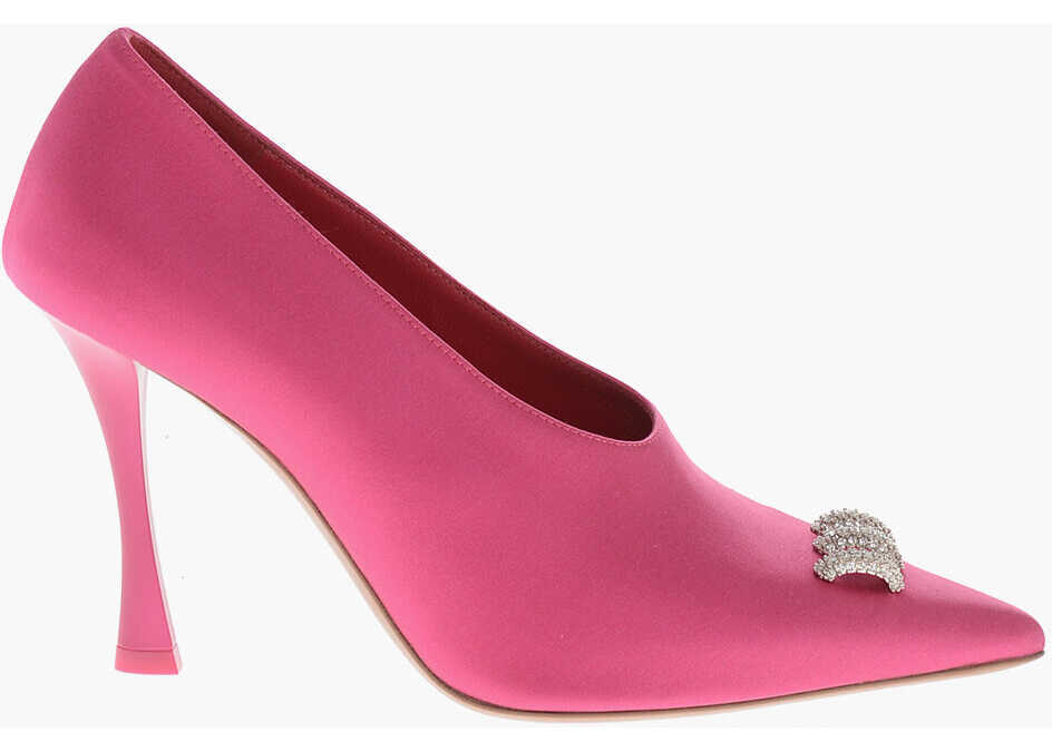 Pantofi stiletto Givenchy Satin Pumps With Jewel Detail 9Cm Heel Pink Femei (BM 19760387) 3