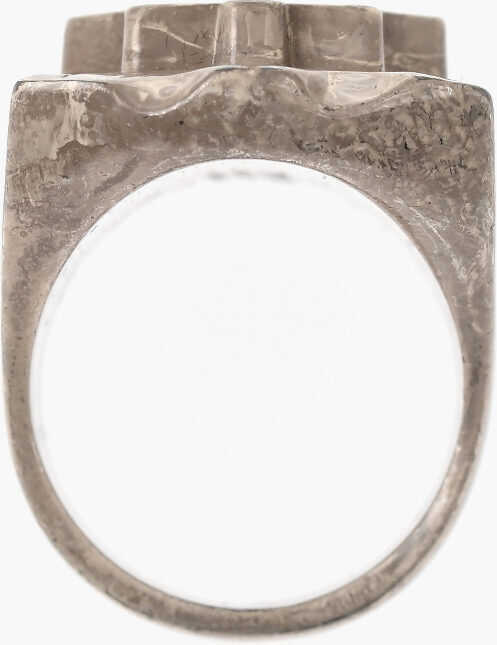 Inele DSQUARED2 Metal Ring Funky Tribal Decorated With Maple Leaf Motif Black Barbati (BM 19760420) 3