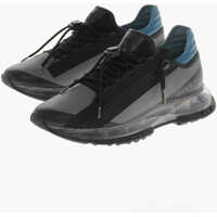 Sneakers Faux Leather Zip-Up Sneakers With Drawstring Detail Barbati