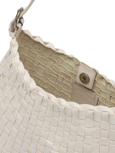 Genti de umar DRAGON DIFFUSION Hobo Salvage medium shoulder bag Beige Femei (BM 19760589) 5