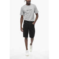 Pantaloni scurti pentru Barbati - Pantaloni scurti Diesel Slim-Fit Solid-Color Shorts Black Barbati (BM 19760897) - B-mall.ro