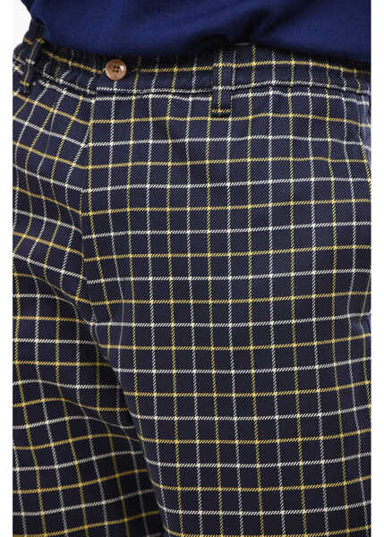 Pantaloni casual Marni Wool-Blend 4-Pocket Trousers With Check Pattern Blue Barbati (BM 19760909) 3