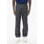 Marni Wool-Blend 4-Pocket Trousers With Check Pattern Blue