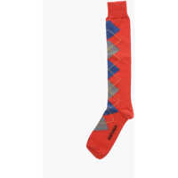 Imbracaminte IN THE BOX pentru Barbati - Sosete IN THE BOX Limited Edition For Antonia Long Argyle Socks Red Barbati (BM 19760945) - B-mall.ro